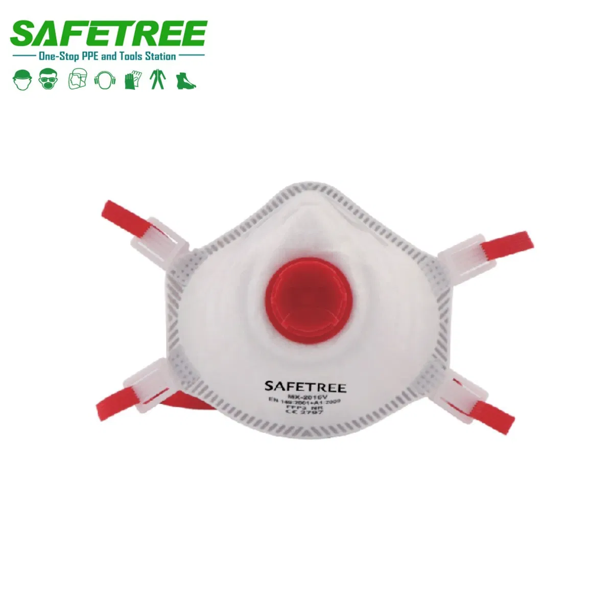 Maschera antipolvere di sicurezza CE En149 FFP3 con valvola Respiratore facciale a forma di tazza in tessuto non tessuto extra traspirante